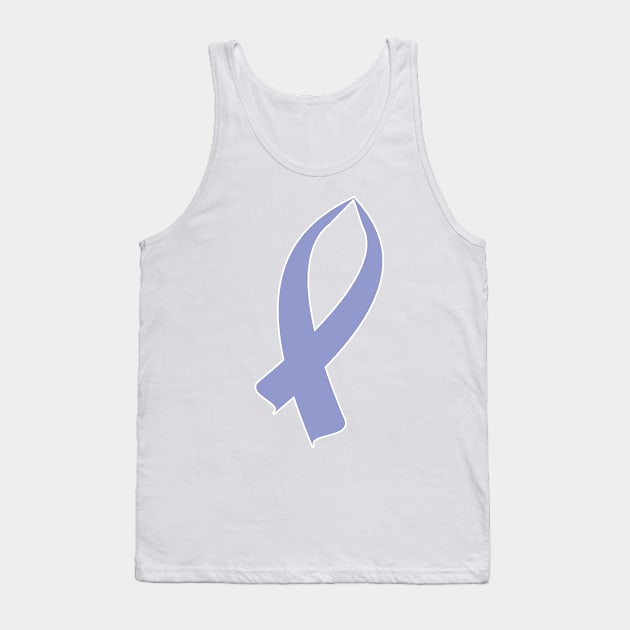 Awareness Ribbon (Periwinkle) Tank Top by BlakCircleGirl